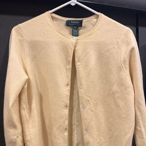 Lauren Ralph Lauren yellow women’s cashmere Sweater